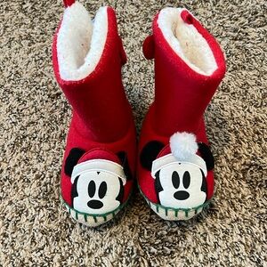 Mickey Mouse Christmas slippers